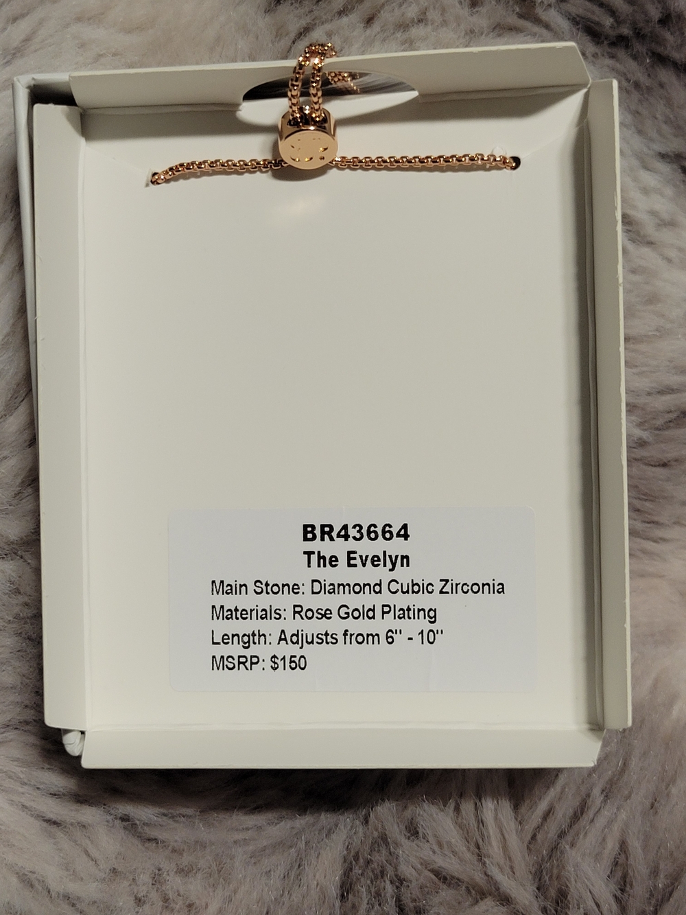 Rose Gold CZ Tennis Bracelet - Picture 2 of 2